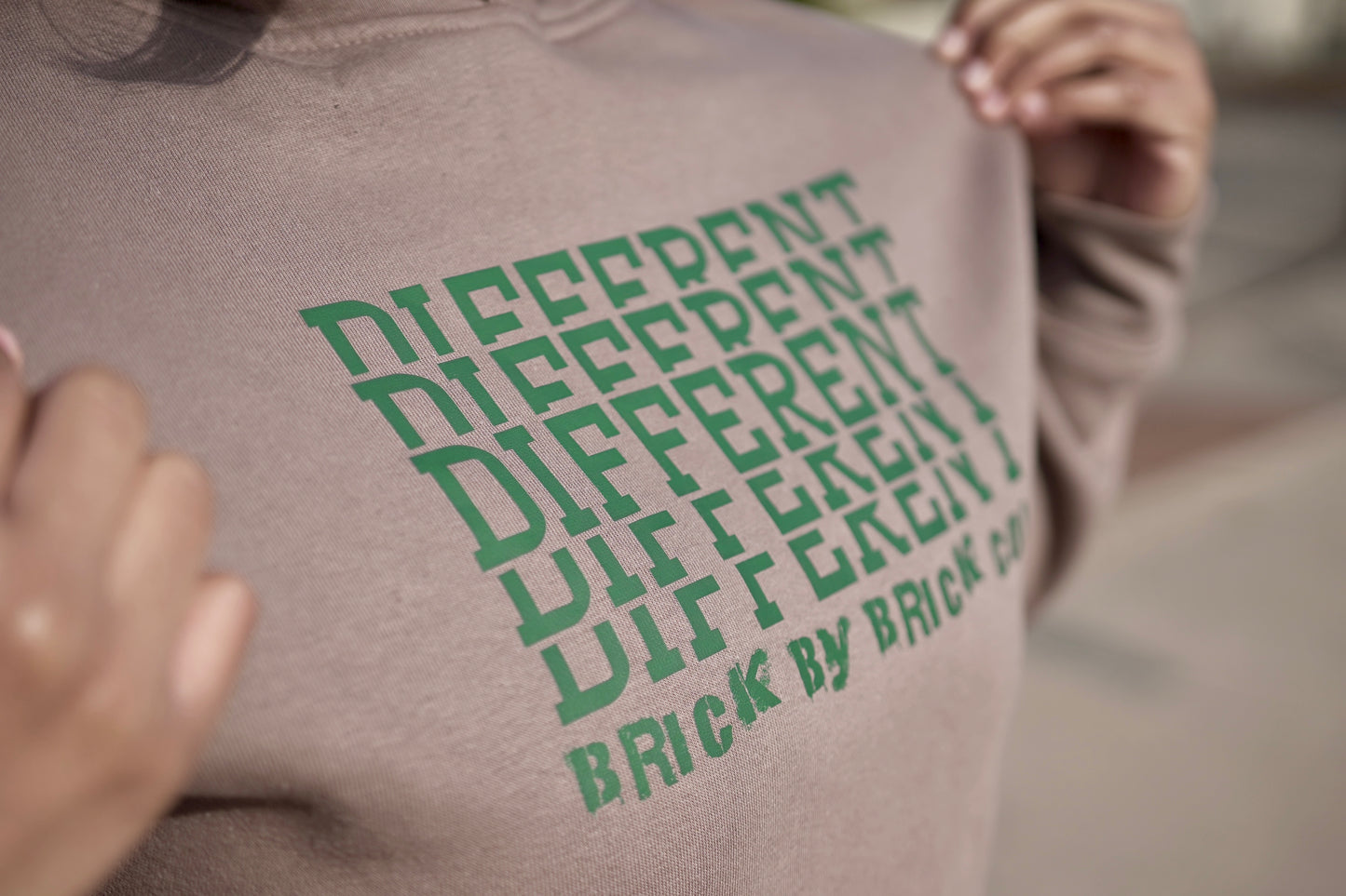 'Different' Dessert Green Hoodie