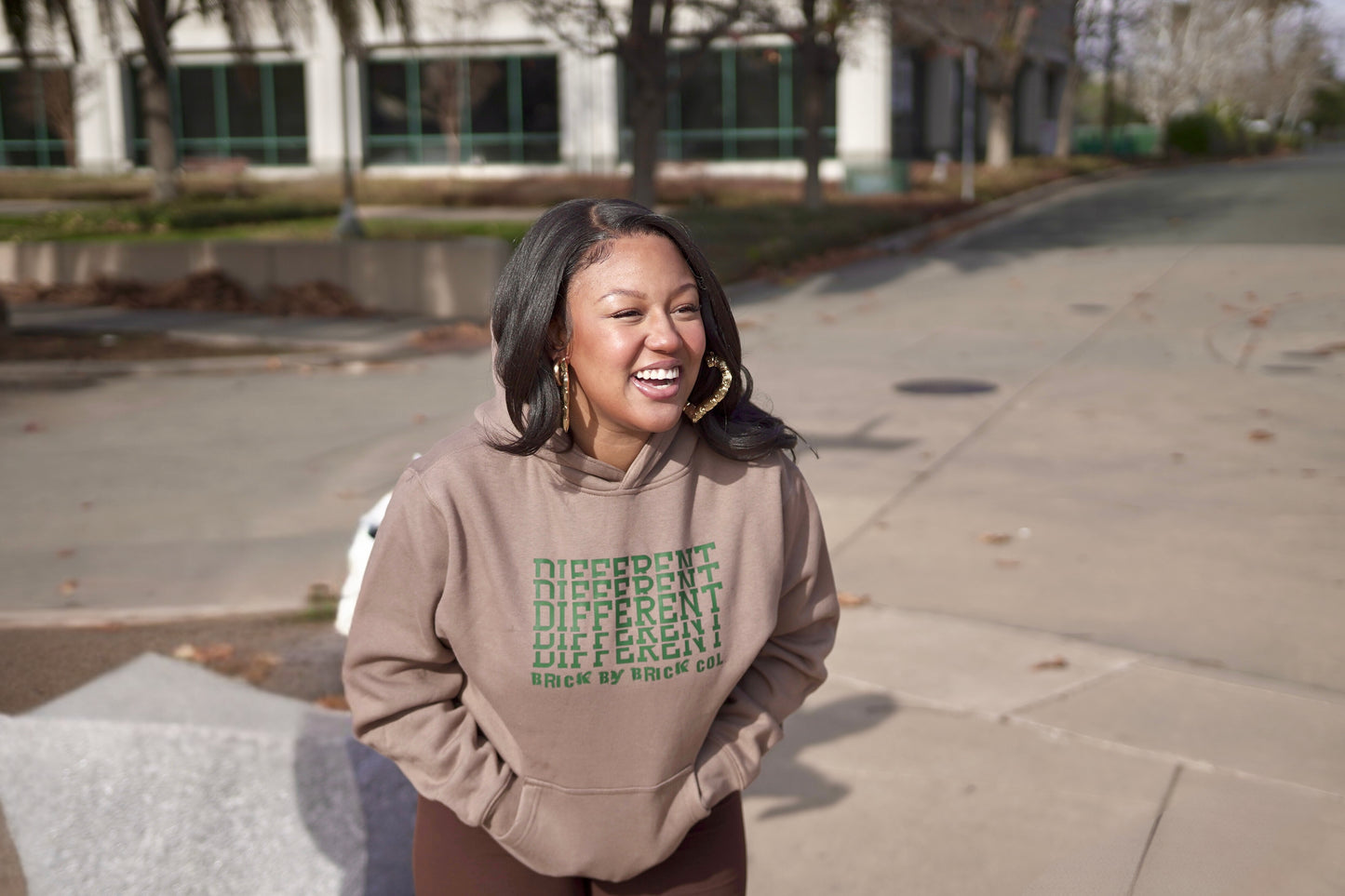 'Different' Dessert Green Hoodie